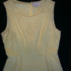 Yellow peplum top